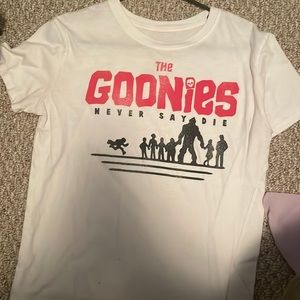 Size medium womens goonies tshirt.